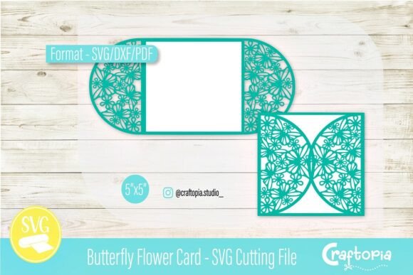 Download Butterfly Flower Card – SVG Cutting File - Card Collection