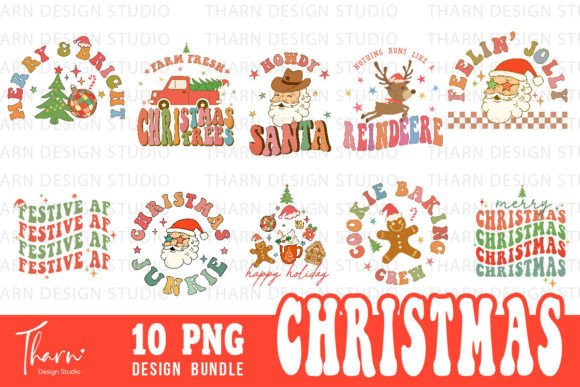 Download Retro Christmas Bundle Sublimation PNG - Retro christmas bundle Collection