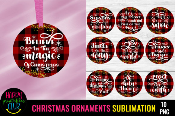 Download Christmas Ornaments Sublimation Bundle - Sub Collection