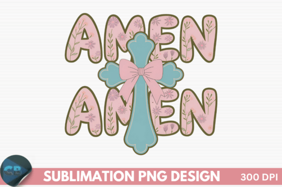 Download Boho Floral Amen Christian Easter Sublim - Sub Collection