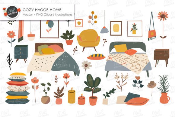 Download Cozy Hygge Home Vector Clipart - Home Collection