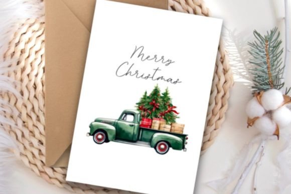 Download Merry Christmas Cards Holiday Watercolor - Card Collection