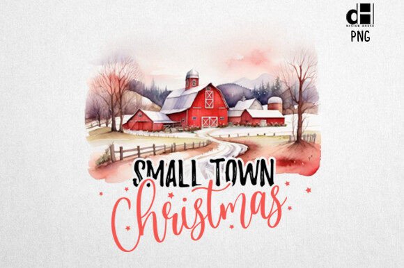 Download Vintage Christmas Farm Sublimation PNG - Sub Collection