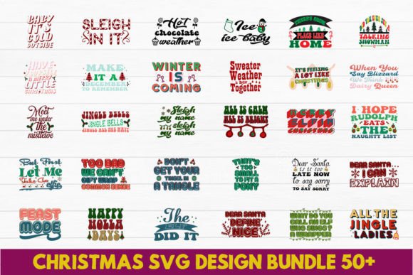 Download Retro Christmas Bundle.Christmas Svg - Premium Resources