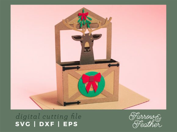 Download Christmas Reindeer Card - Christmas SVG - Card Collection