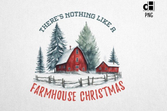 Download Vintage Christmas Farm Sublimation PNG - Sub Collection