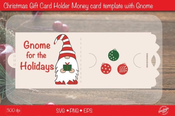 Download Christmas Gift Card Holder Template SVG - Card Collection