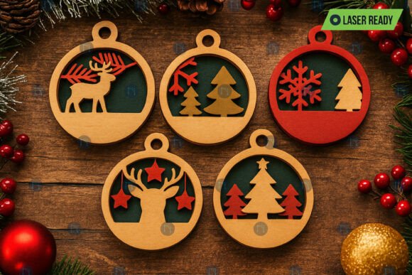 Download Christmas Decor Laser Cut SVG Bundle - Christmas decor Collection