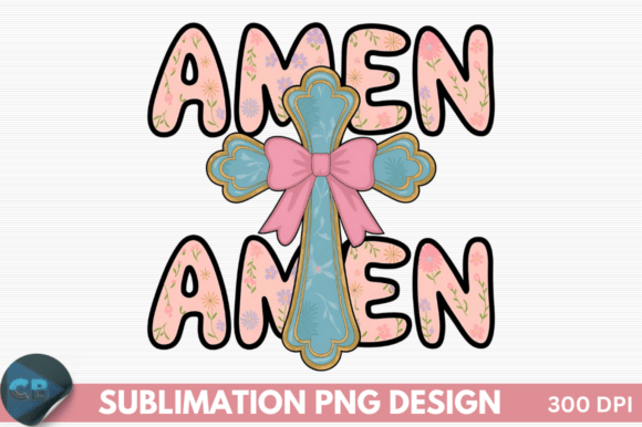 Download Boho Floral Amen Christian Easter Sublim - Sub Collection