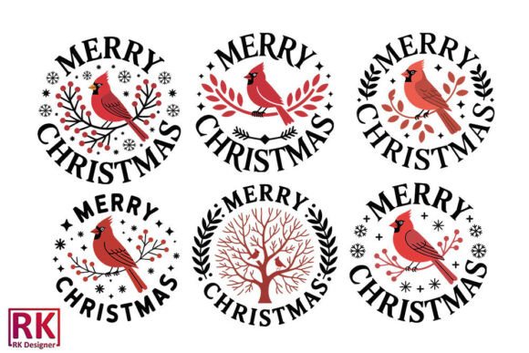Download Merry Christmas SVG Bundle Cardinal - Card Collection