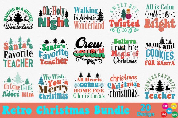 Download Retro Christmas Bundle - Premium Resources