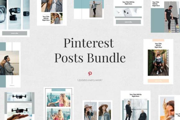 Download Pinterest Social Media Graphics Bundle - Social media graphics Collection