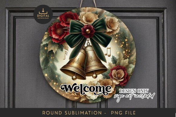 Download Christmas Bells Sublimation PNG - Round - Sub Collection