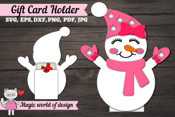 Download Christmas Snowman Gift Card Holder Svg, - Card Collection