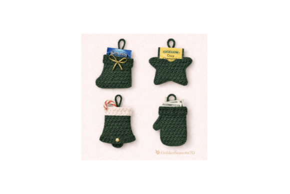 Download Crochet Gift Card Holder Pattern Set 4 - Card Collection