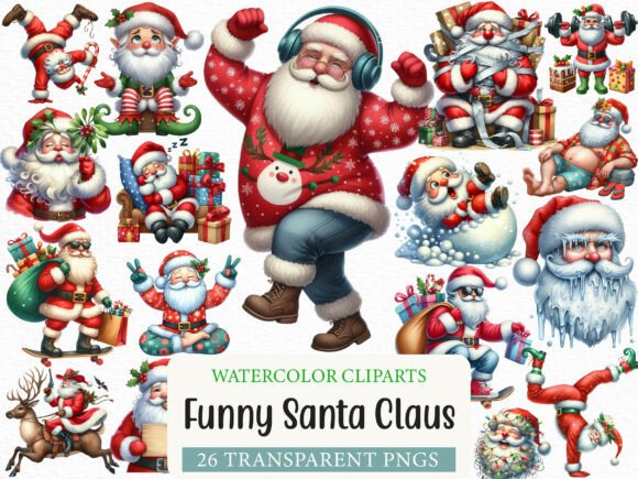 Download Funny Santa Claus Christmas Sublimation - Sub Collection